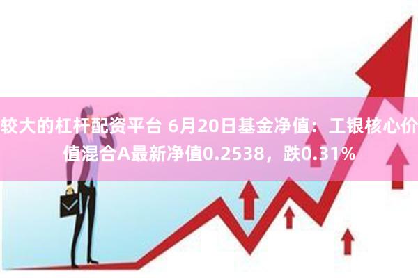 较大的杠杆配资平台 6月20日基金净值：工银核心价值混合A最新净值0.2538，跌0.31%